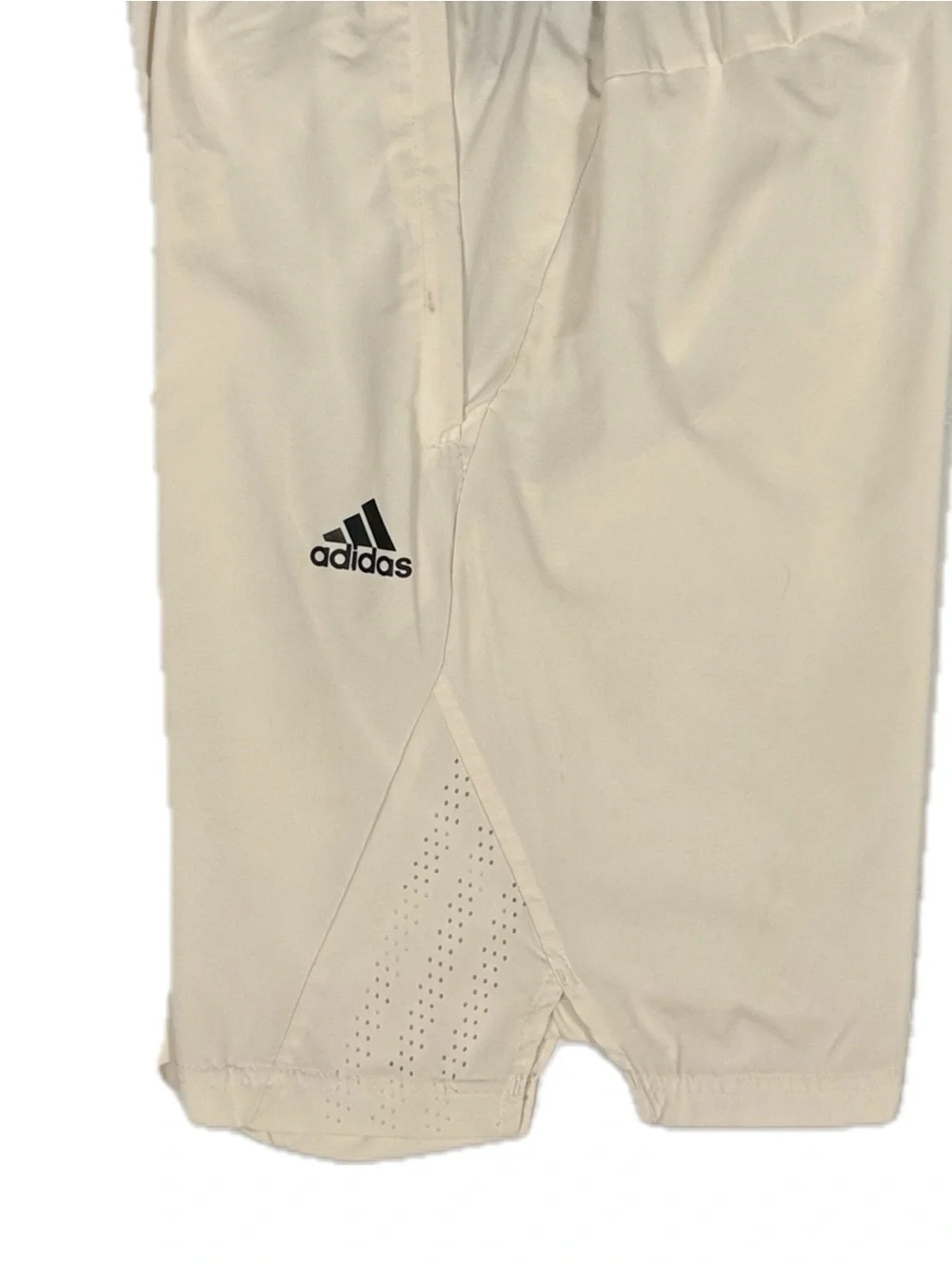 Adidas Axis Knit 3.0 cream black lightweight athletic fit shorts men's‎ medium